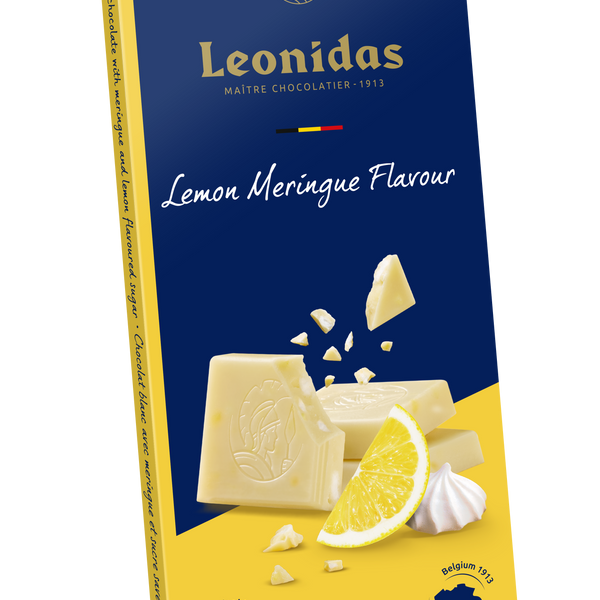 Tablette chocolat blanc citron meringué