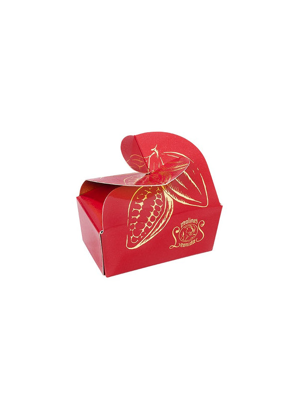 Mini ballotin rouge 3 pralines