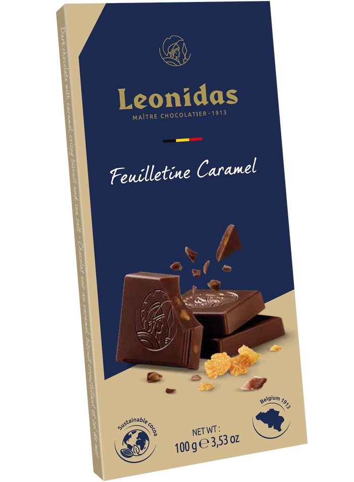 NOUVEAU Tablette NOIR caramel feuilletine