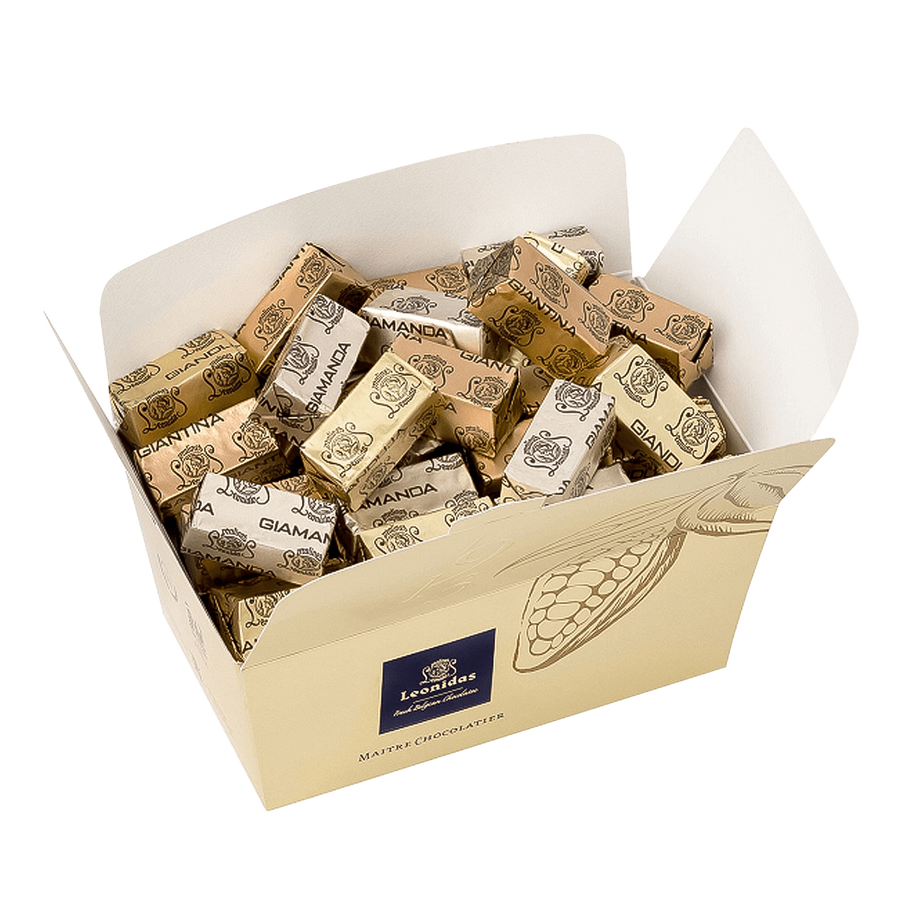 Ballotin Gianduja Leonidas 300 g ouvert