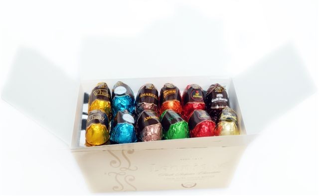 Ballotin de chocolats : Liqueurs pures · 250 g