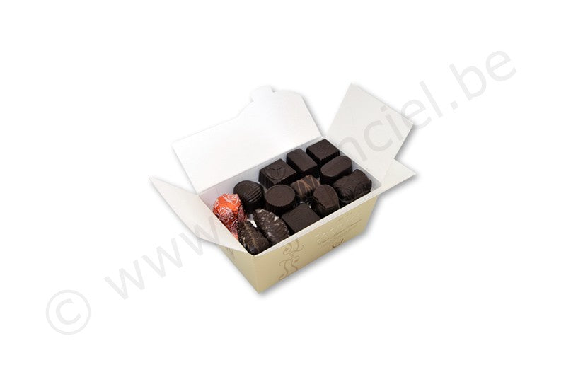 Chocolat : Ballotin de chocolat noir et au lait - 250gr - Les