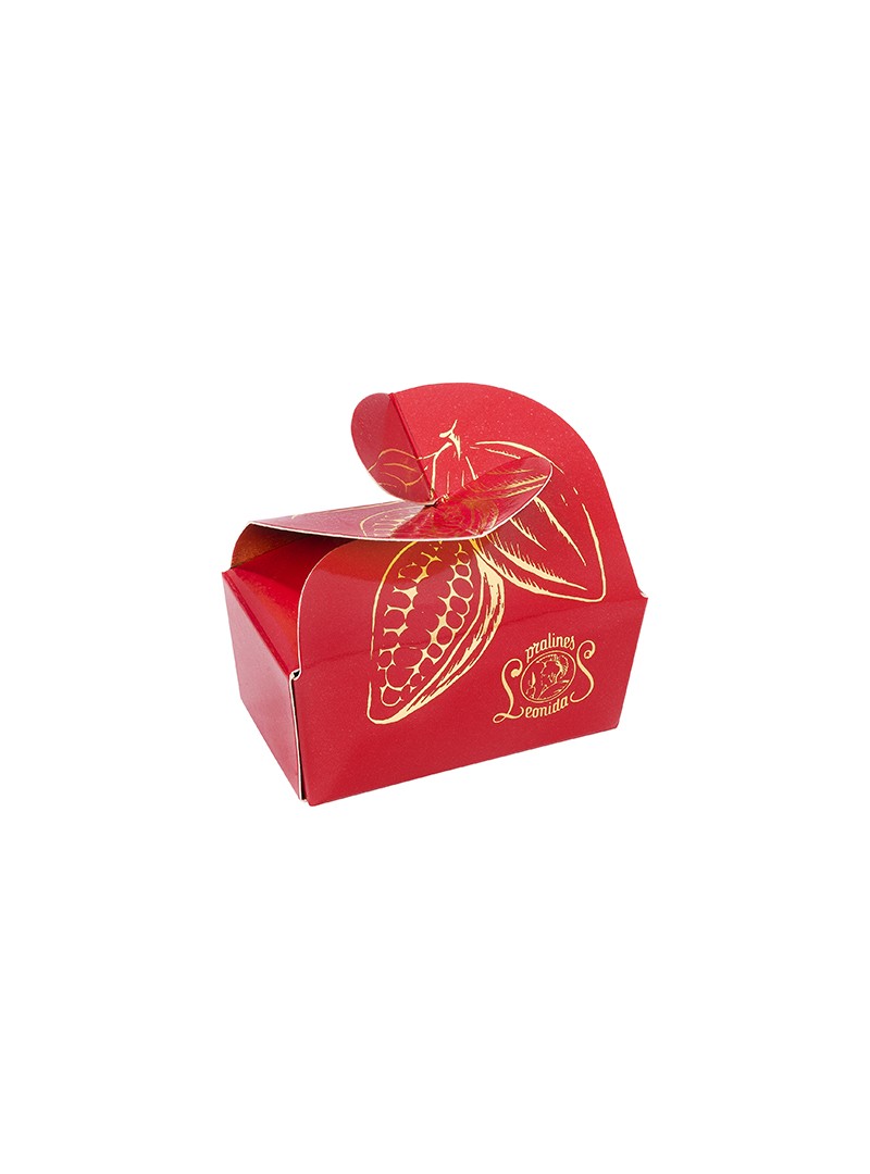 Mini ballotin rouge 3 pralines