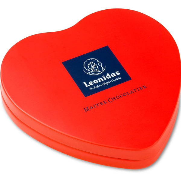 Boite métal coeur rouge 12 petits coeurs
