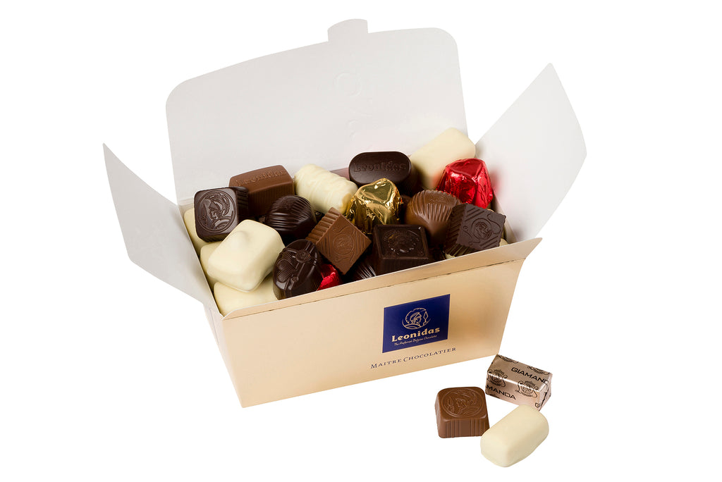 Boîte à bijoux chocolat belge Leonidas 60 pièces 