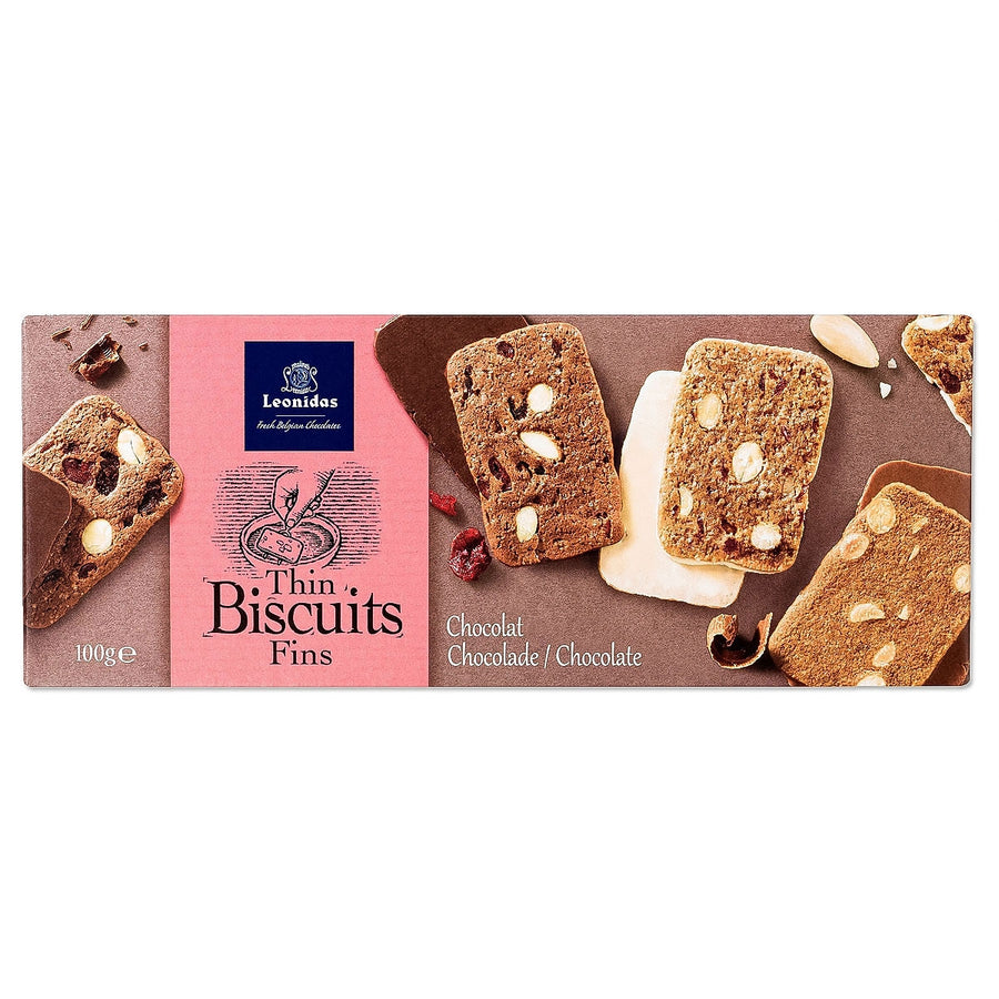 Biscuits aux trois chocolats Leonidas 100 gr